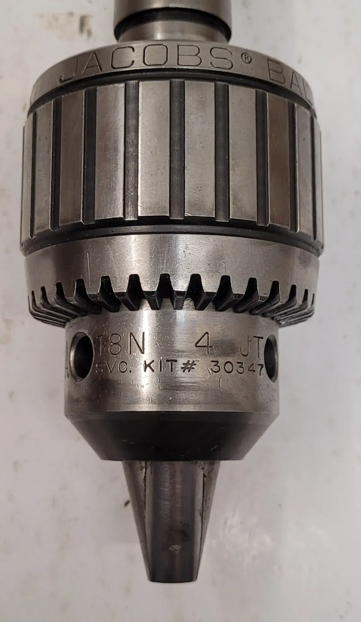 Jacobs #18N, ball bearing super chuck, 1/8" - 3/4" capacity, w/4MT arbor (3 available) - Image 2