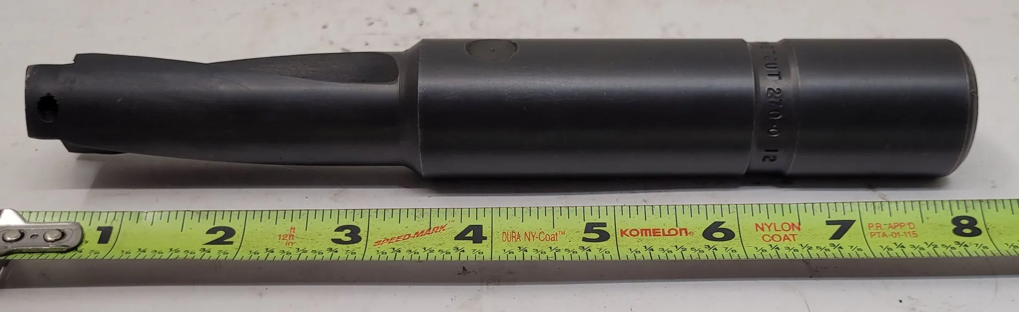 Kendex #270-0112, Metcut indexable carbide coolant drill, 1-1/8" diameter, 1-1/4" shank, 8.125" OAL - Image 2