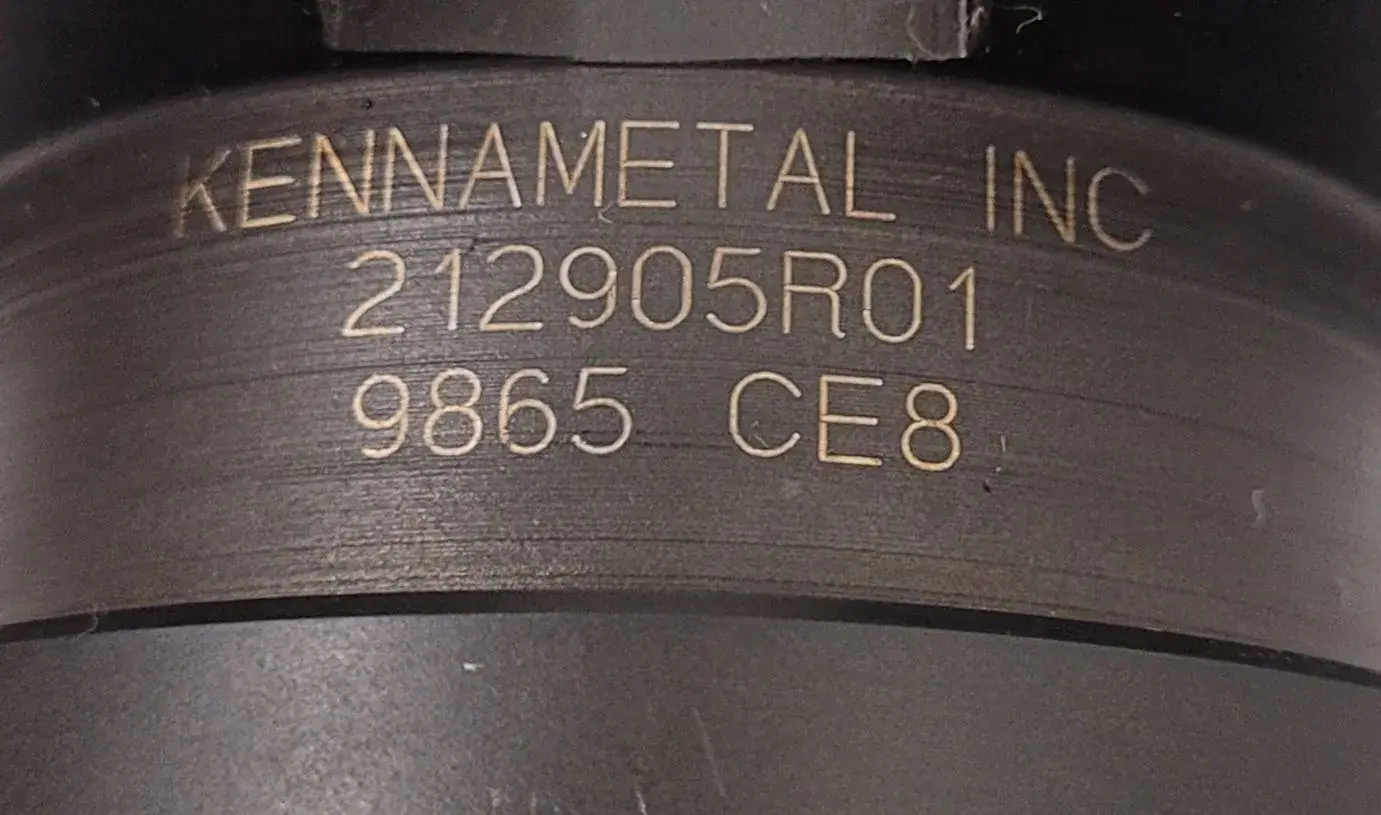 Kennametal #212905R01, CAT 45 tool holder, 9.25" OAL, 6" GA, 2.63" BD, 1.25" AD - Image 3