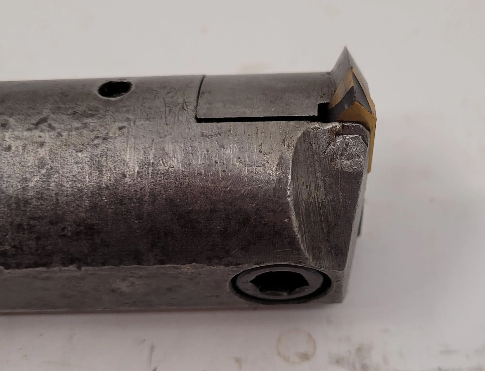 Kennametal, boring bar, 1.5" shank, 12" OAL, 1.68" bore head, w/threading insert head - Image 1
