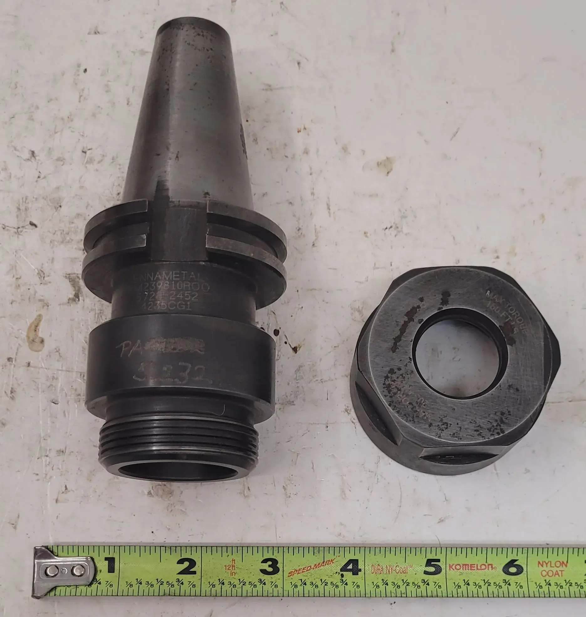 Kennametal #BM239810R00, collet chuck, 7" OAL, 2.25" body diameter, 1" bore diameter - Image 3
