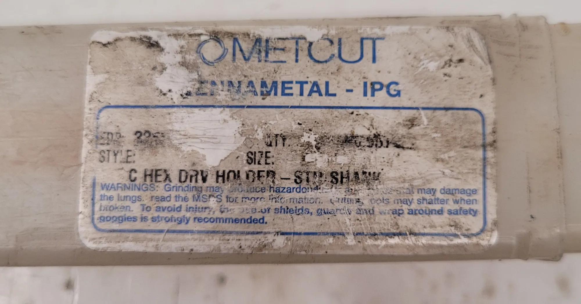 Kennametal #3365-9013, hex drive holder, straight shank, 3/4" shank diameter, 1-1/4" outside dimension - Image 5