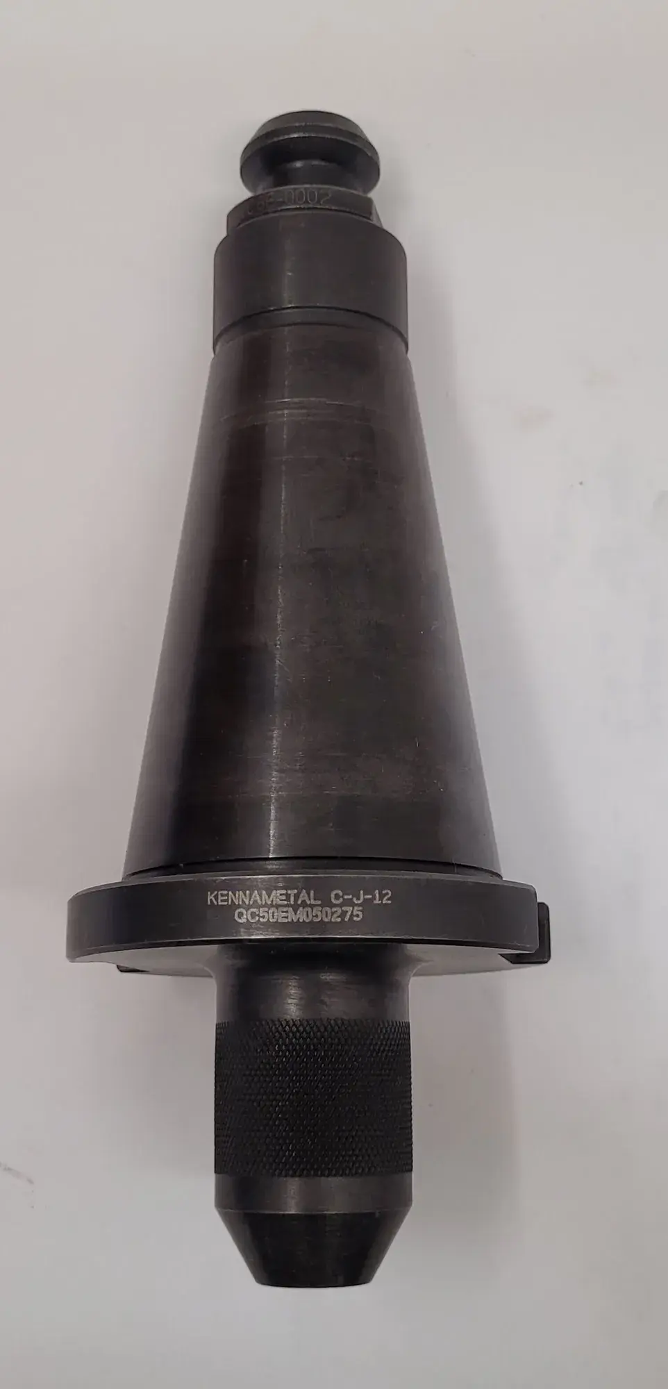 Kennametal #QC50EM050275, NMTB50 end mill holder, 1/2" size, 9" OAL, 7-3/4" length w/o button - Image 2