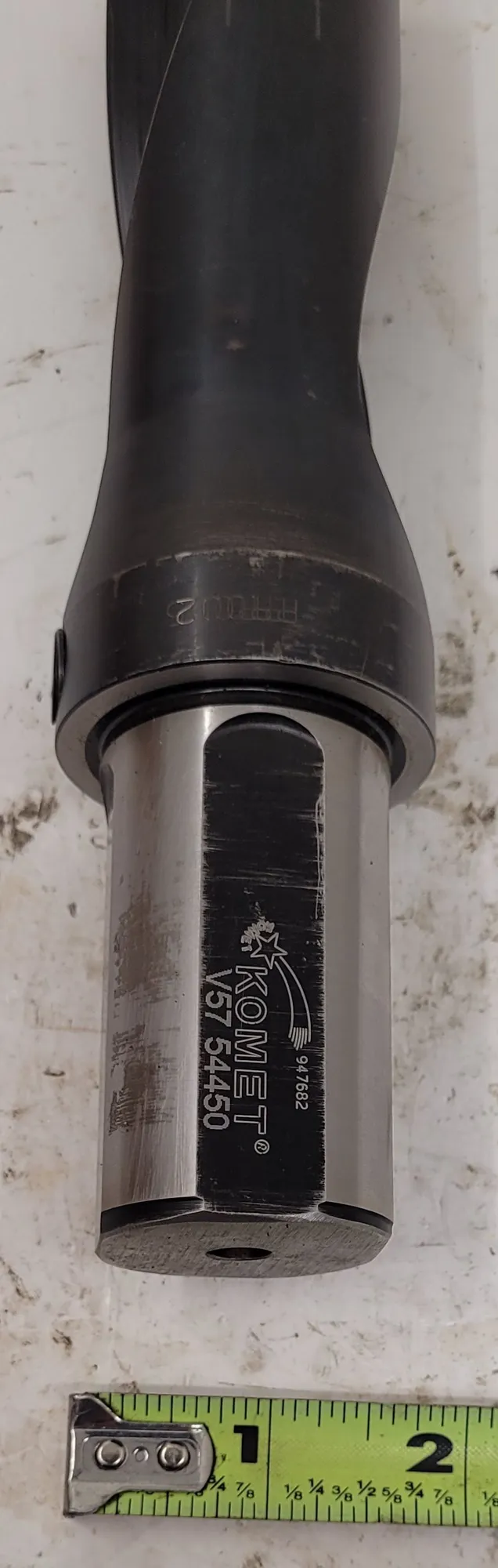 Komet #V57 54450, indexable drill, 1.70" flute diameter, 2.5" x 1.37" shank, 8.125" OAL, 2 flutes - Image 4