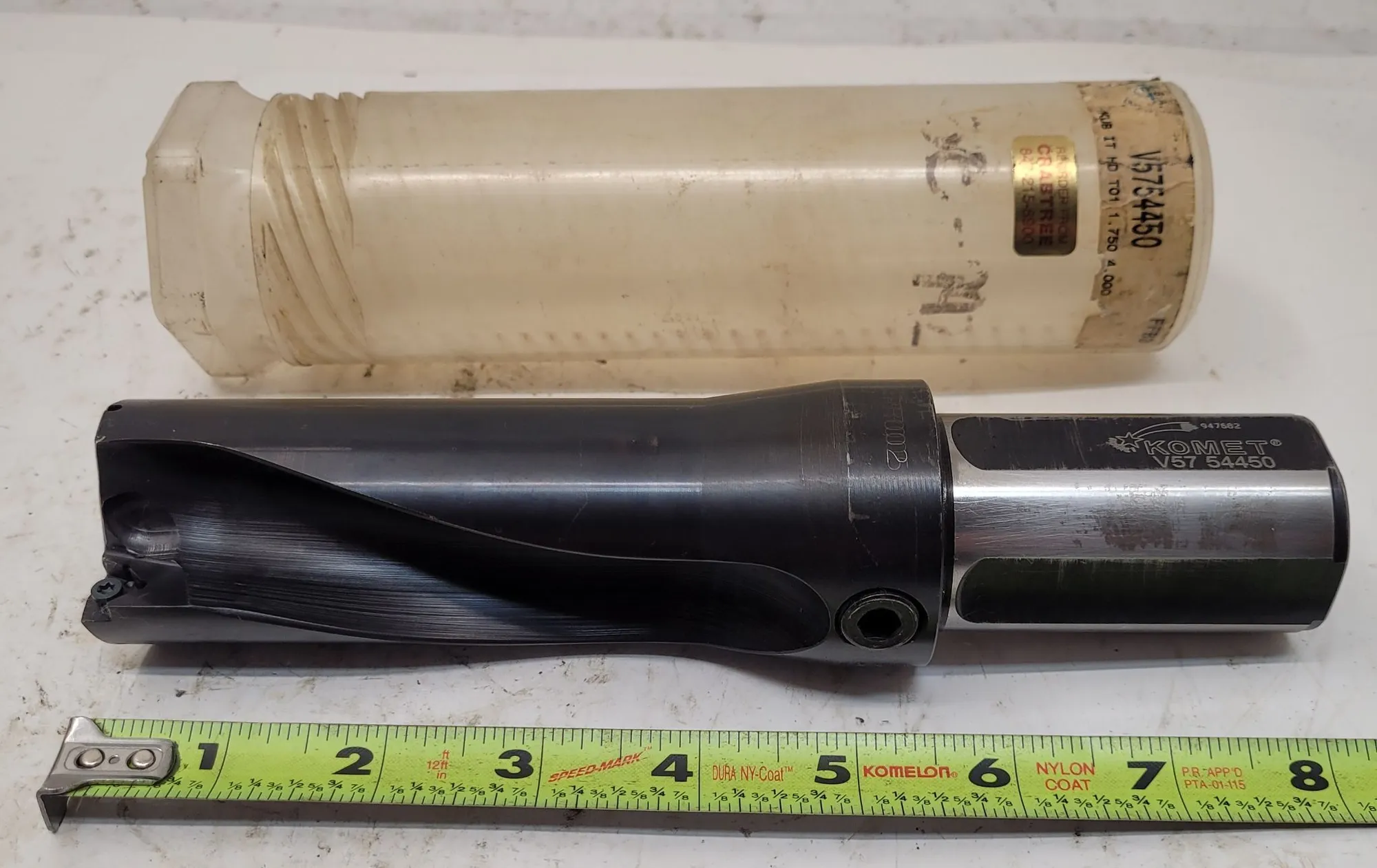 Komet #V57 54450, indexable drill, 1.70" flute diameter, 2.5" x 1.37" shank, 8.125" OAL, 2 flutes - Image 6