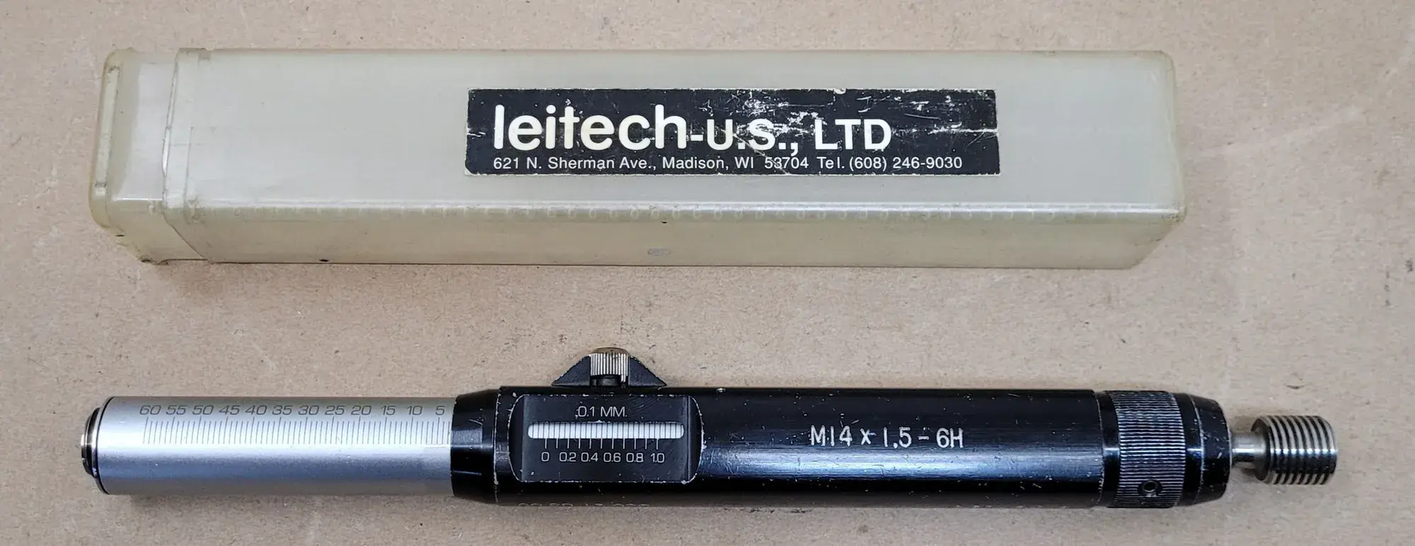Leitech, thread/depth plug gage, M14 x 1.5-6H, Go/No Go - Image 4