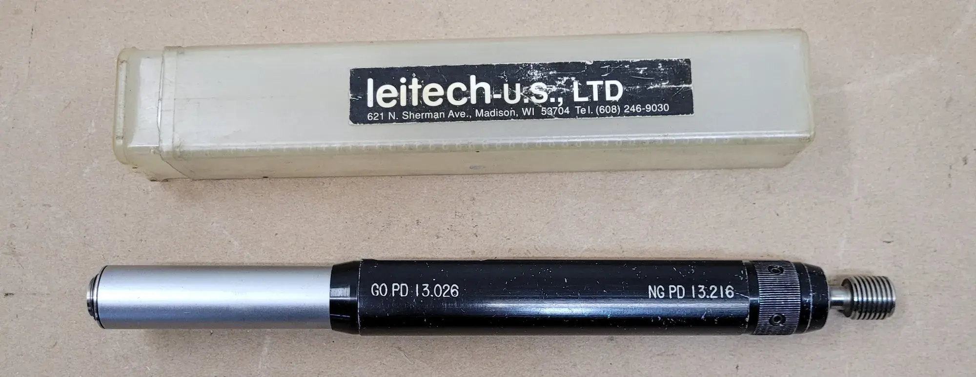 Leitech, thread/depth plug gage, M14 x 1.5-6H, Go/No Go - Image 5