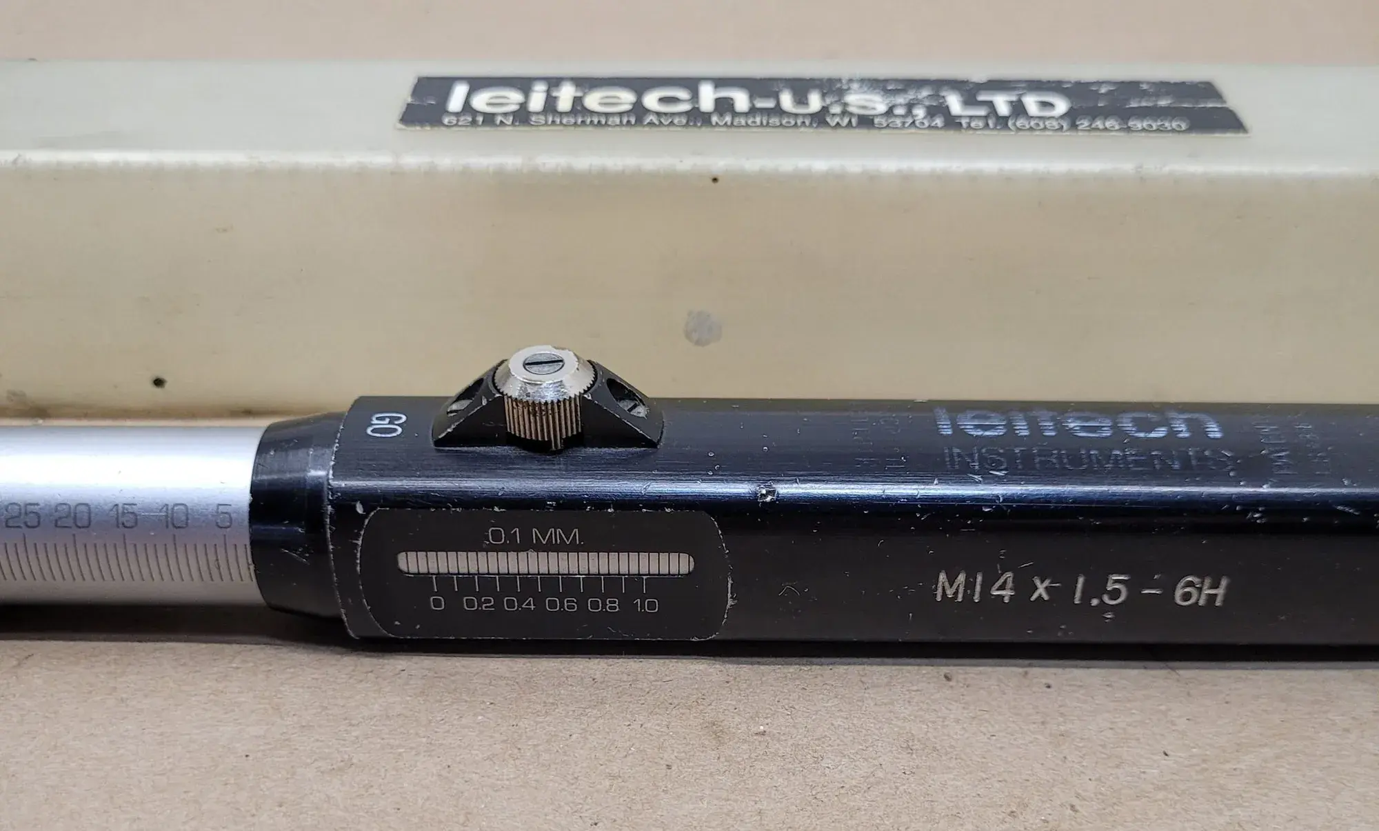 Leitech, thread/depth plug gage, M14 x 1.5-6H, Go/No Go - Image 6