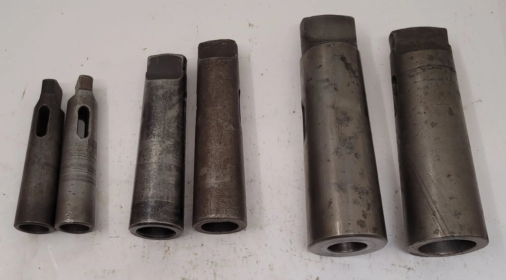 Morse taper adapter sleeves, LOT of 6, various sizes 3MT to 6MT - Image 6