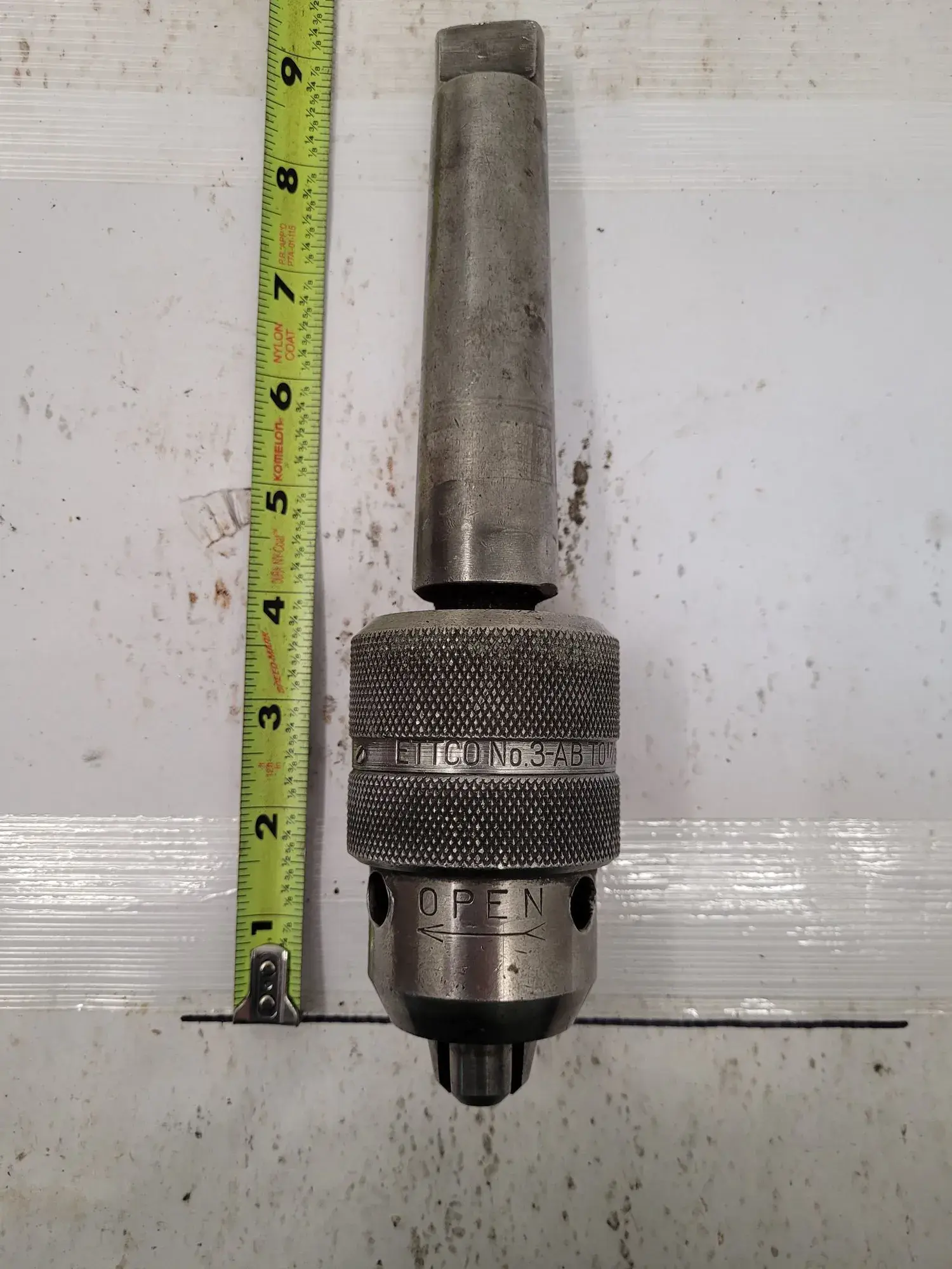 Nikken #DT45-6, quick change tool holder, 45 taper, w/1/2" drill chuck, approx. 8" OAL - Image 2