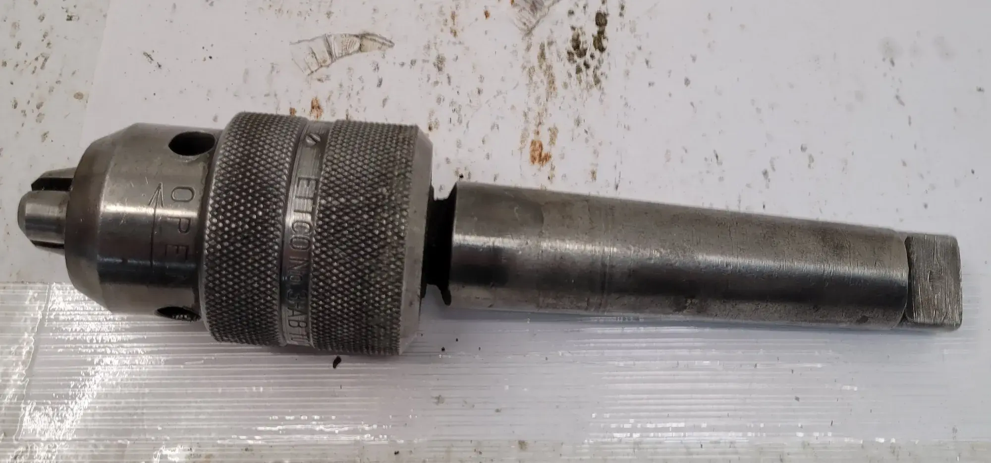 Nikken #DT45-6, quick change tool holder, 45 taper, w/1/2" drill chuck, approx. 8" OAL - Image 3