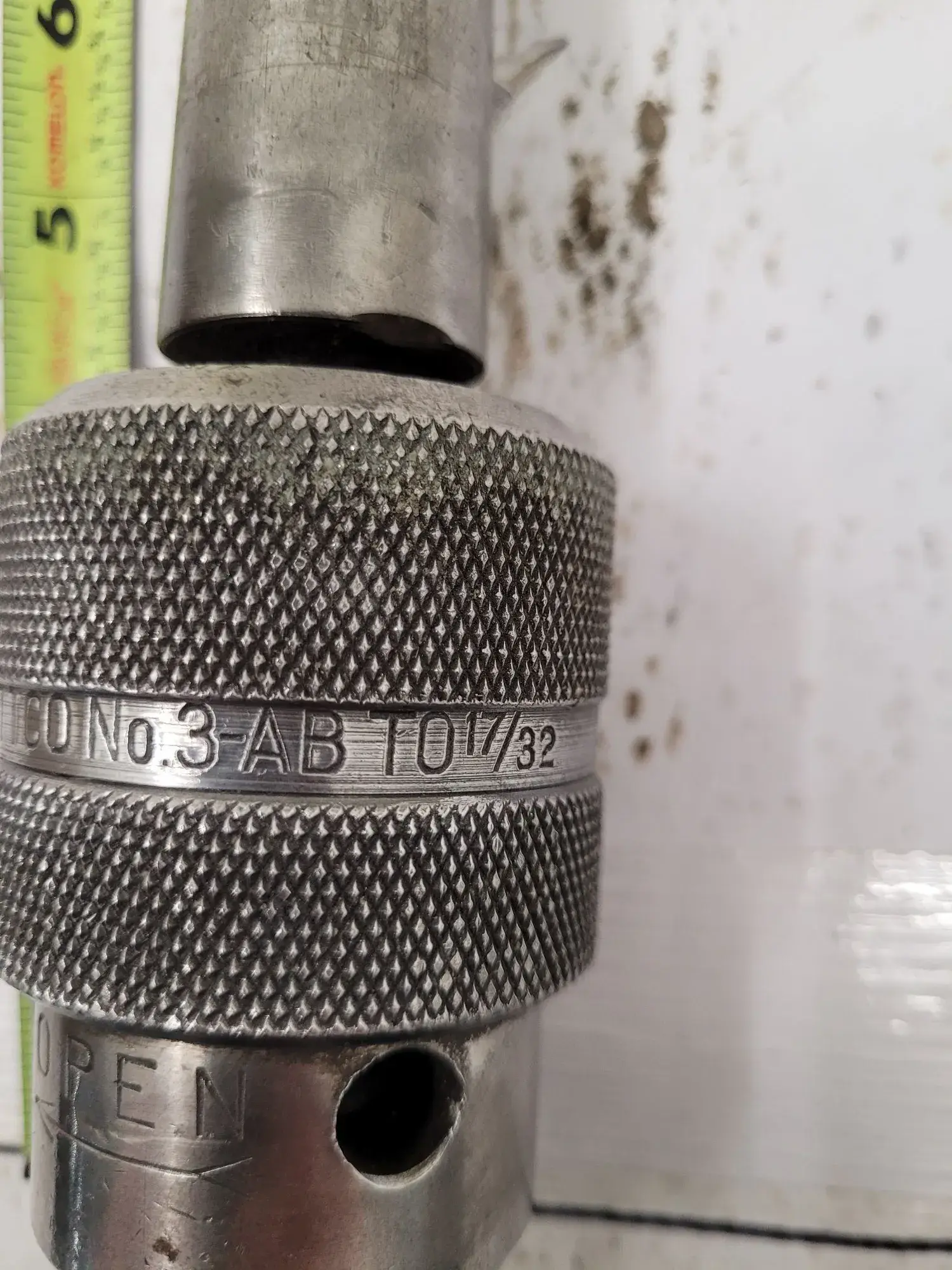 Nikken #DT45-6, quick change tool holder, 45 taper, w/1/2" drill chuck, approx. 8" OAL - Image 6