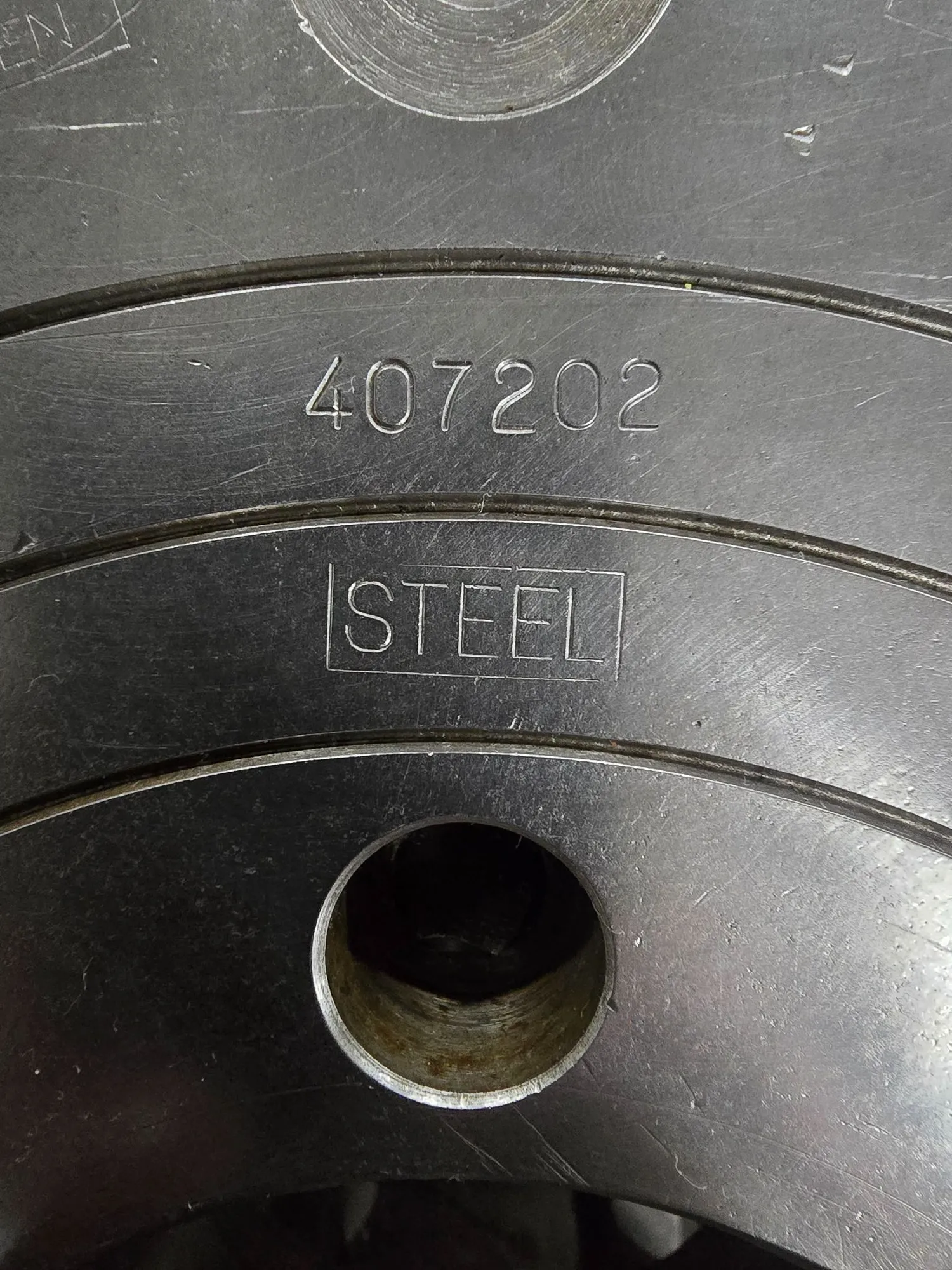 12" Skand Sweden, 3-jaw lathe chuck, 4" hole, D1-6 mount, 2-piece adjustable jaws - Image 5
