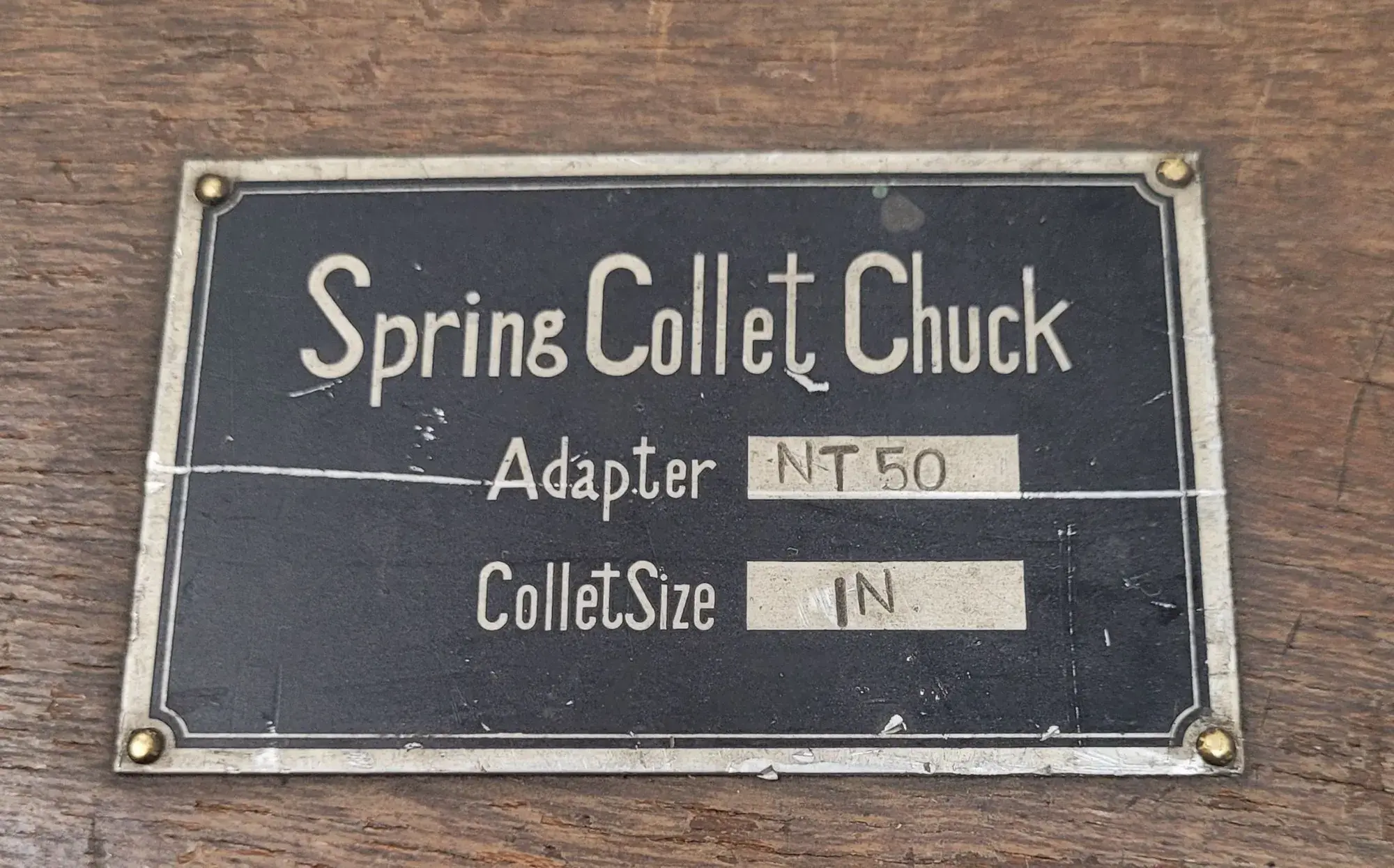 Spring collet chuck, NT50 adapter, 7-7/8" OAL, 2.44" nut diameter - Image 4