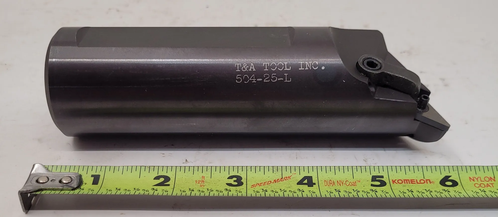 T & A Tool #504-25-L, boring tool, 1.75" shank, 6" OAL, left hand, clamp insert holder - Image 1
