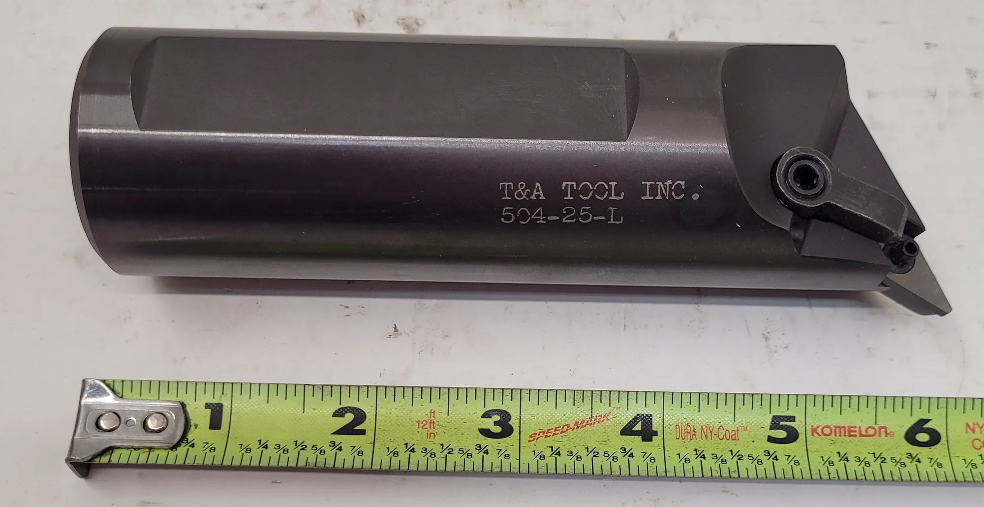 T & A Tool #504-25-L, boring tool, 1.75" shank, 6" OAL, left hand, clamp insert holder - Image 2