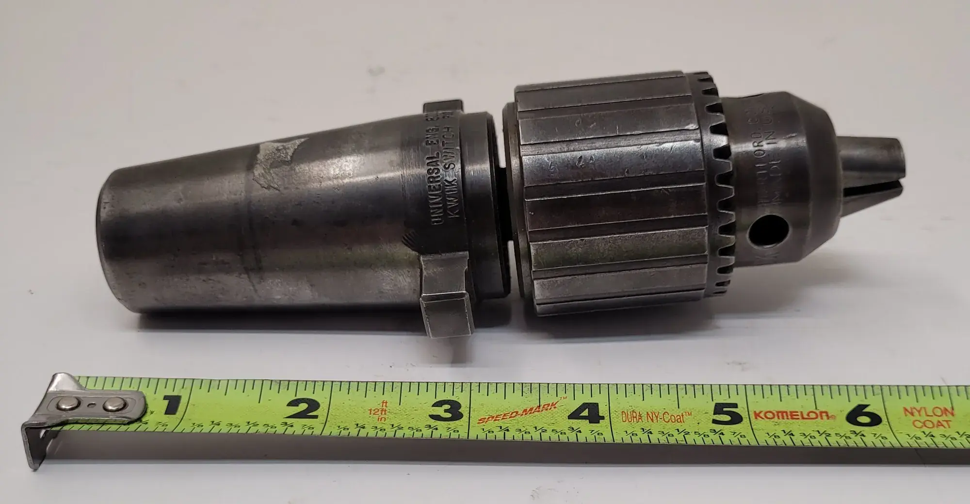 Universal Engineering #80356, Kwik Switch, w/Jacobs #6A 33JT drill chuck, 0-1/2" capacity - Image 3