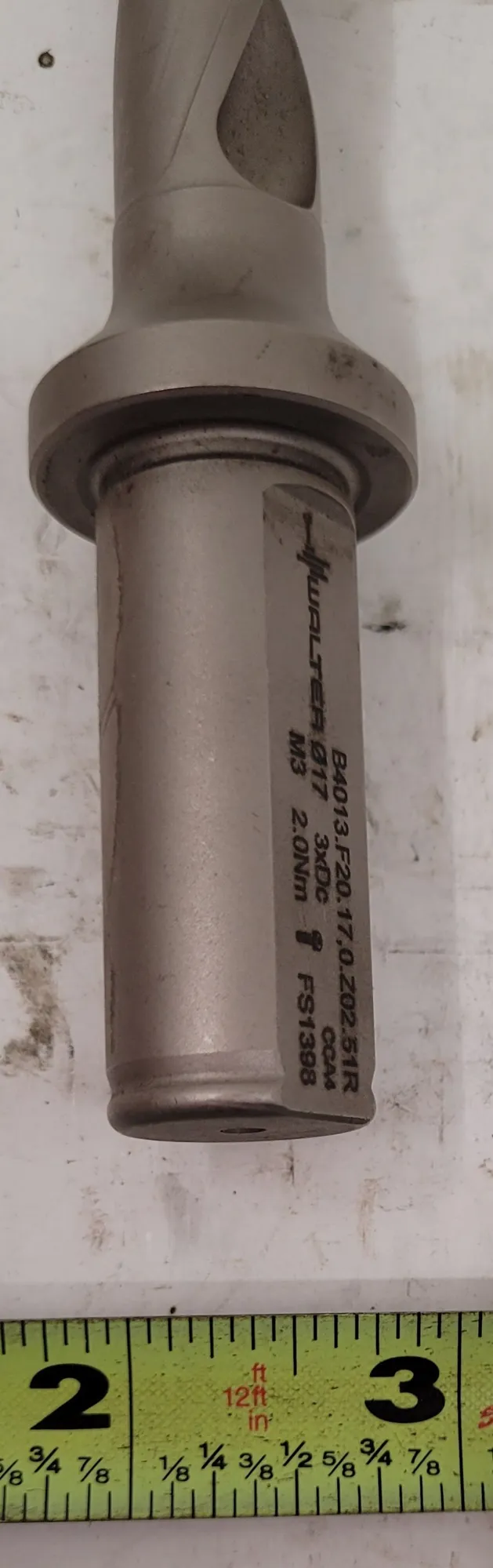 Walter #B4013.F20.17,0.Z02.51R, exchangeable drill tip, .669" - .708" cut diameter - Image 6