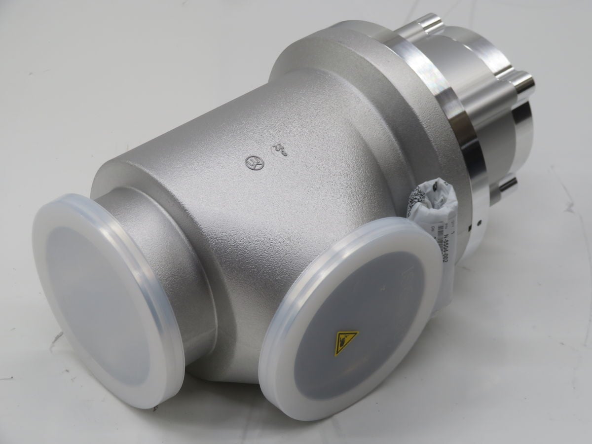 Pfeiffer #24440-QA41-CIDI/0054, electro-pneumatic angle vacuum valve, ISO-KF DN 50 flange, 1000 hPa max. - Image 1