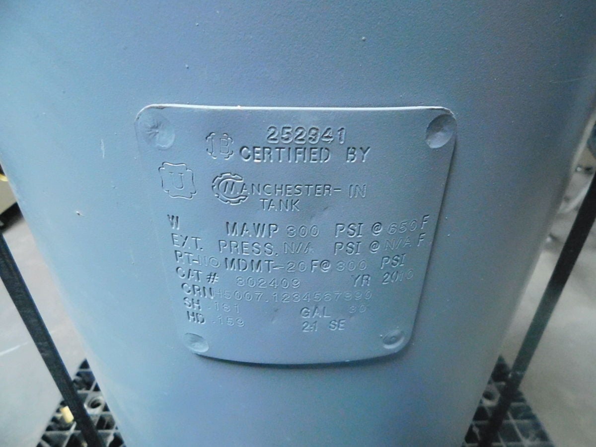 290 psi, Maxpro Technologies #GPLV-2, air driven air amplifier, 2:1 ratio, 30 gallon tank - Image 4