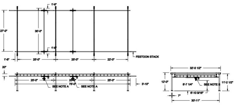 2 Ton, Gorbel #GLCS-FS-4000-30-75, free standing bridge crane system, (2) 30' bridge, 75' runway, 12' H, (2) - Image 4