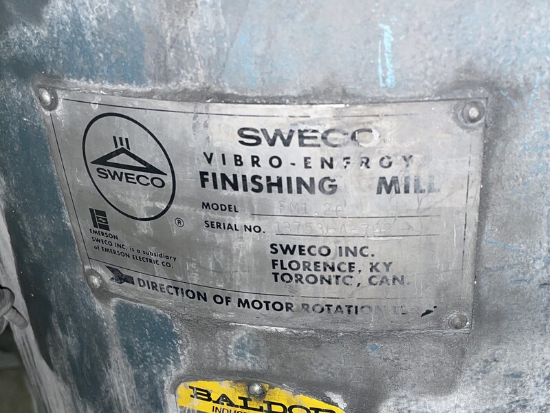 1.2 cu.ft. Sweco #FM-1.2C, bowl type vibratory finisher, 24" bowl diameter, 360 lb. capacity, 7" deep - Image 3
