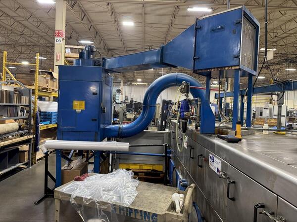 Midbrook, Hurricane #5030W/R/BO, 30" 3-stage Staibnless steel belt pass thru parts washer, 2003 - Image 3