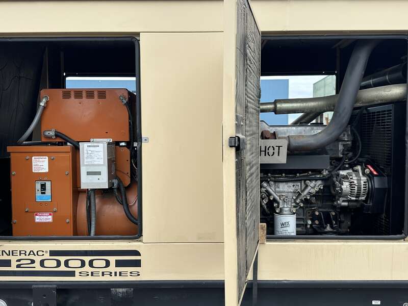 60 KW Generac #SD060, diesel generator set, 120/208 Volts, 93 HP @ 1800 RPM, Mitsubishi 4D34-T engine, sound - Image 4