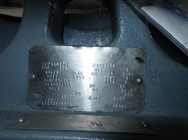 100 HP 3565 RPM Baldor #ECP4402T-4, Frame 405TS, 230/460 Volts, 3 phase, 60 Hz., AC Induction Motor - Image 5