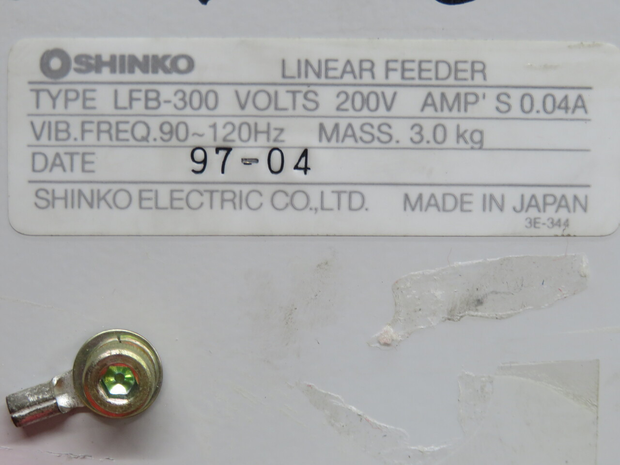 Shinko #LFB-300, Electromagnetic Linear Feeder Drive Unit - Image 8