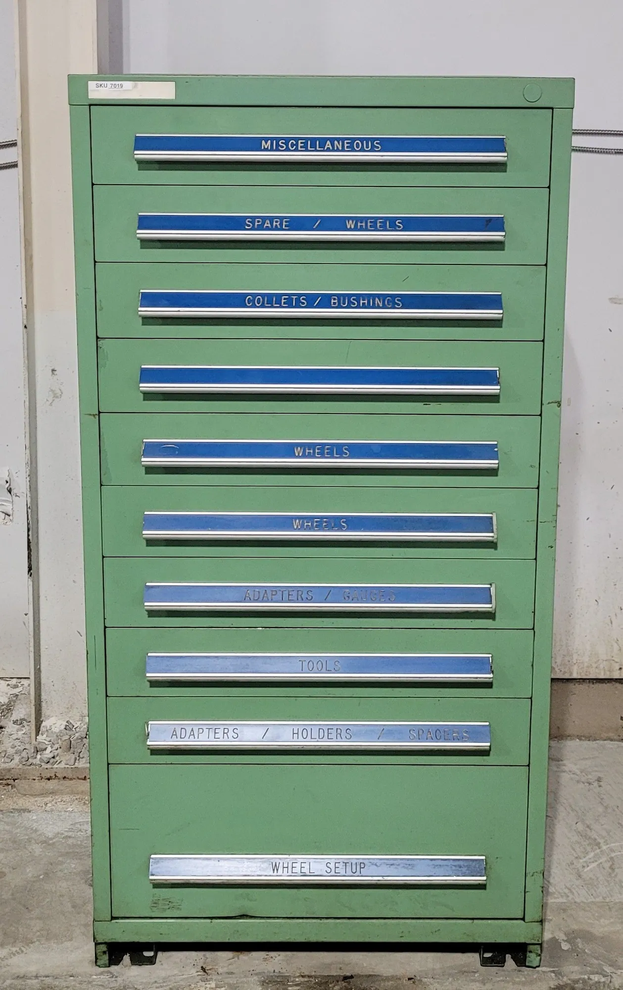 Stanley Vidmar, 10-Drawer Industrial Storage Cabinet, 59-1/4" H x 30" width x 27-5/8" D - Image 1