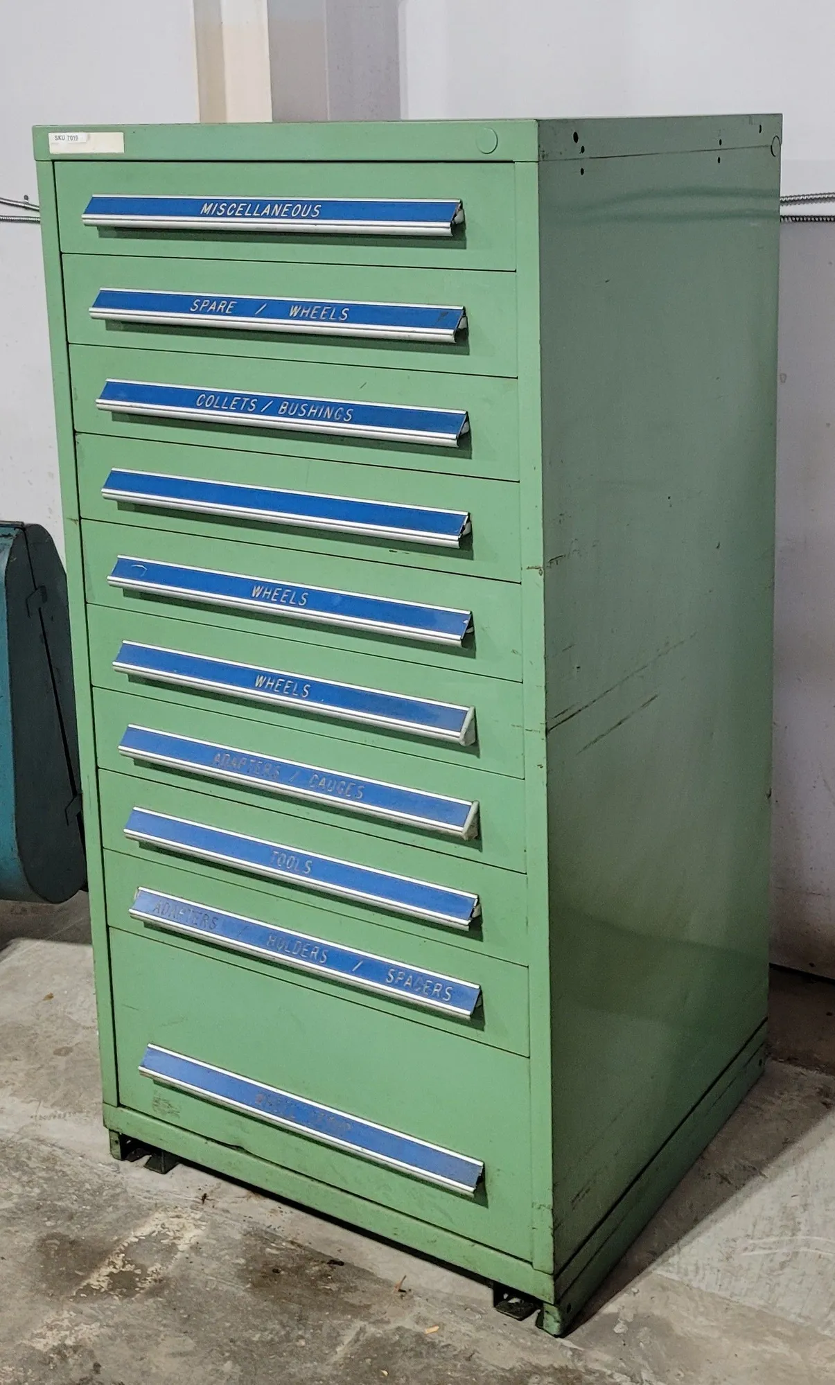 Stanley Vidmar, 10-Drawer Industrial Storage Cabinet, 59-1/4" H x 30" width x 27-5/8" D - Image 2