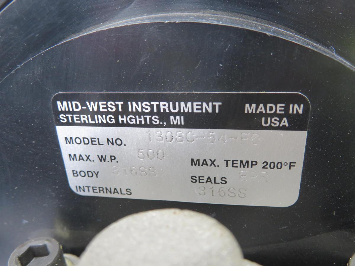 Midwest #130SC-54-FO, Pressure Gauge, 5" Dial, 0-10" H2O - Image 5