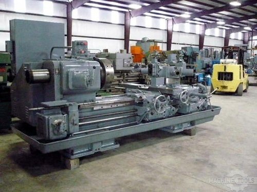 No. 10A Jones & Lamson, saddle type turret lathe, 30" swing o/ways, 22" swing over cross slide, 70" center - Image 1