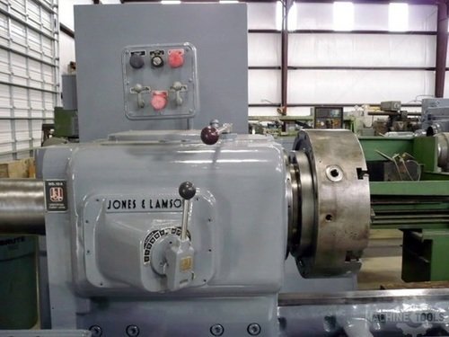 No. 10A Jones & Lamson, saddle type turret lathe, 30" swing o/ways, 22" swing over cross slide, 70" center - Image 6
