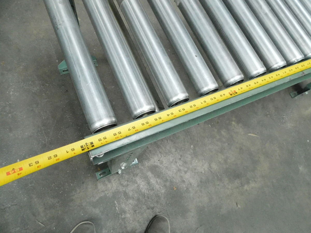 60" L Hytrol, Steel Roller Conveyor, 24" Width, 22" to 30" Adjustable Height - Image 2