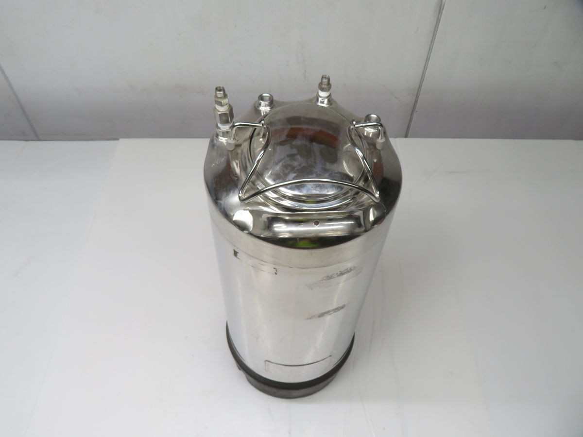 2 Gallon Alloy Products #82, Stainless Steel Pressure Vessel, T-316L, 4" x 6" Elliptical Lid - Image 2
