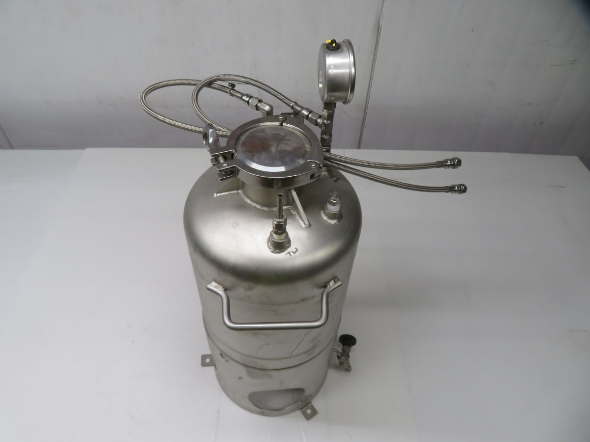 3 Gallon Pope Scientific, Stainless Steel Pressure Vessel, T-316L - Image 2