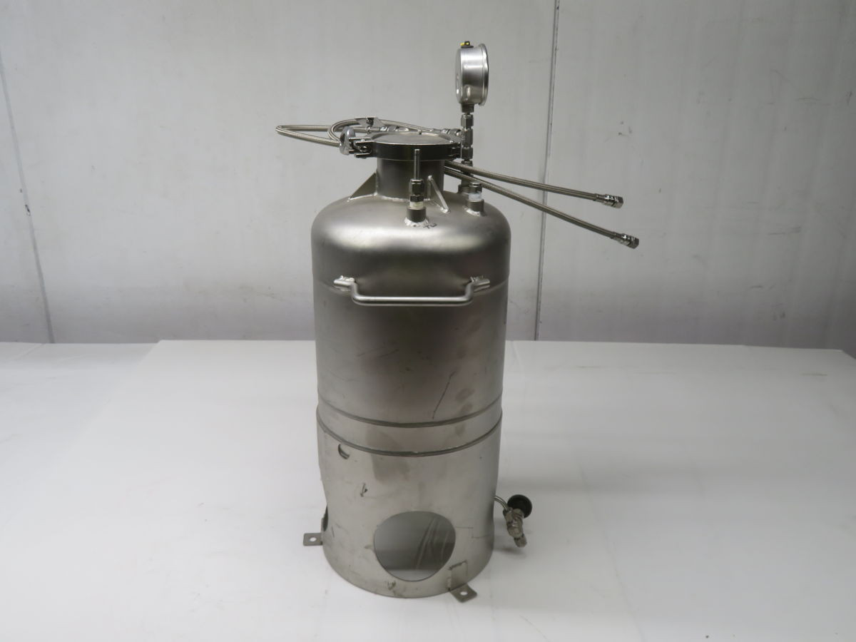 3 Gallon Pope Scientific, Stainless Steel Pressure Vessel, T-316L - Image 3
