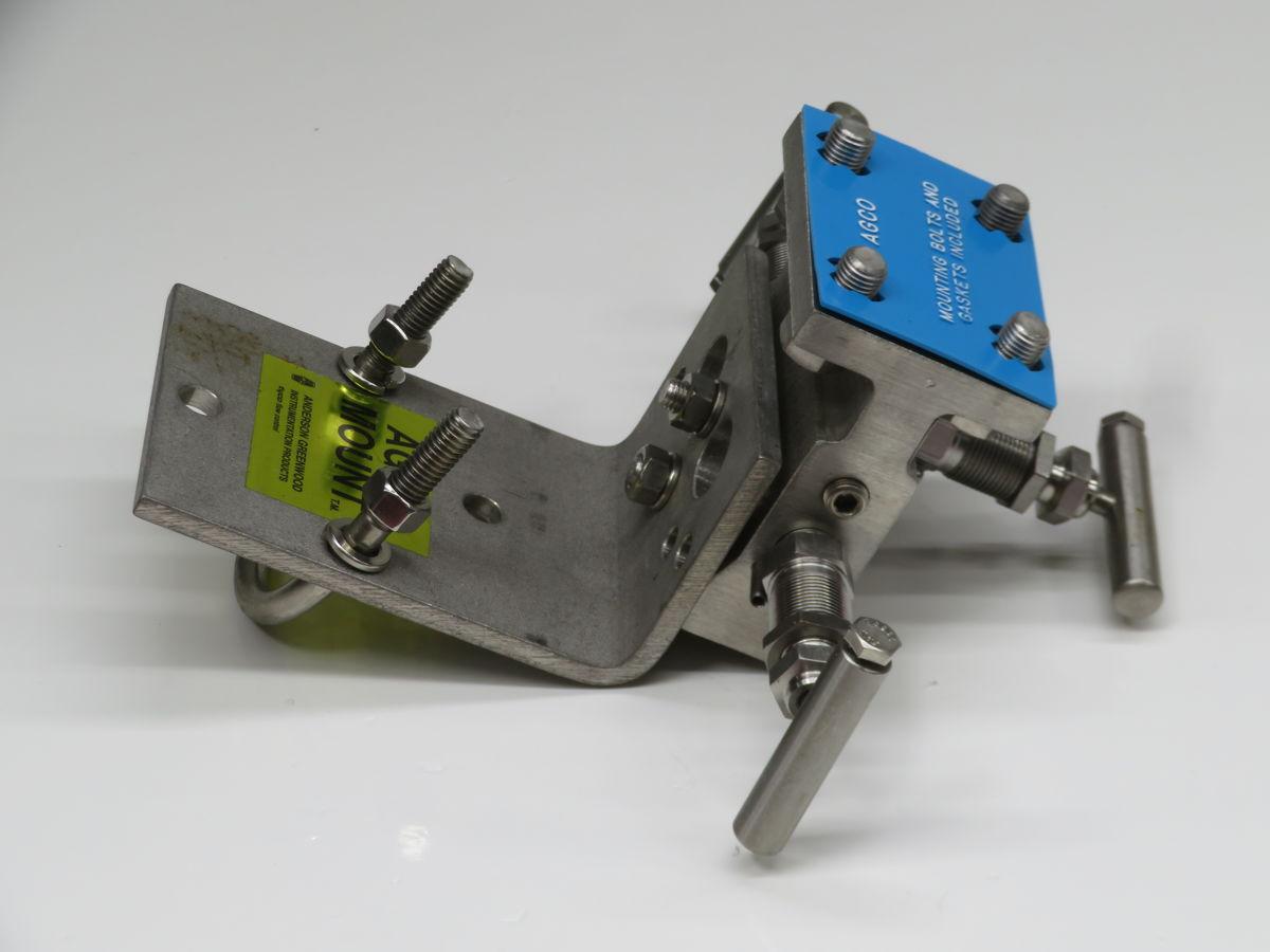1/2" Anderson Greenwood #M4THIS-4-AMS-SG-SSC, 3-Valve Instrument Manifold, 6000 PSI. Max, NPT, 316 Stainless - Image 3