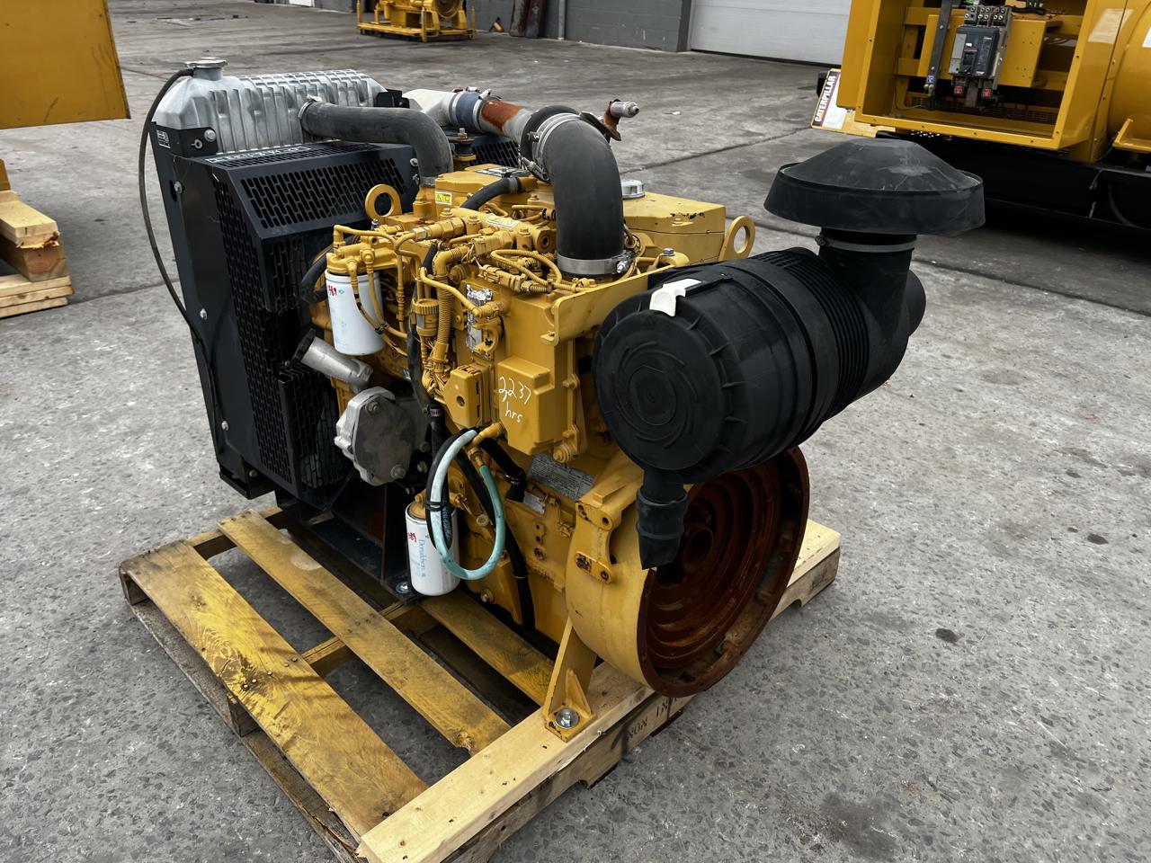 130 HP Caterpillar #C4.4, Industrial Diesel Engine Power Unit, radiator & air cleaner, 11-1/2" flywheel - Image 1