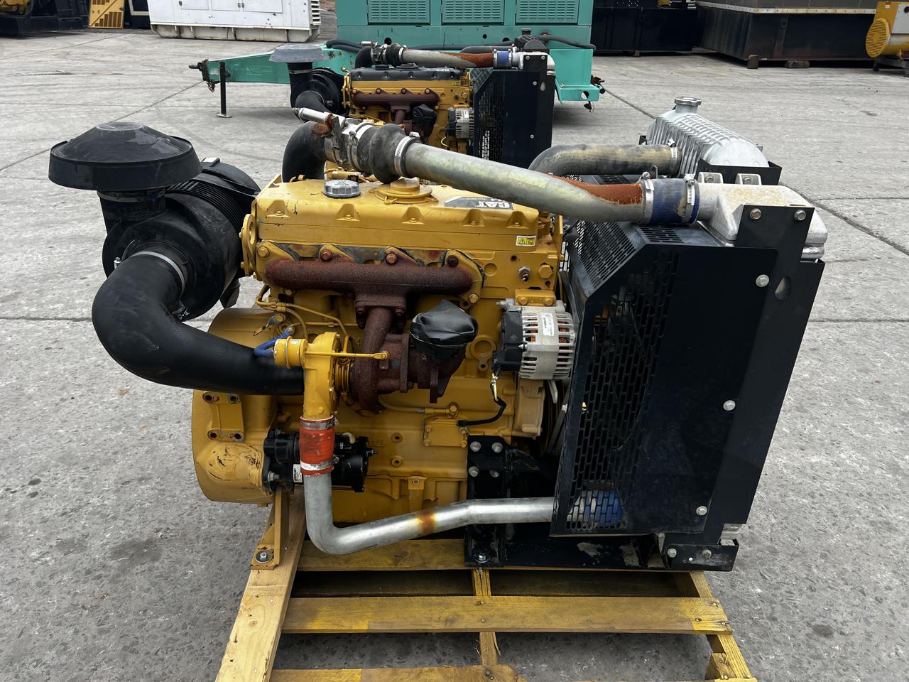 130 HP Caterpillar #C4.4, Industrial Diesel Engine Power Unit, radiator & air cleaner, 11-1/2" flywheel - Image 5