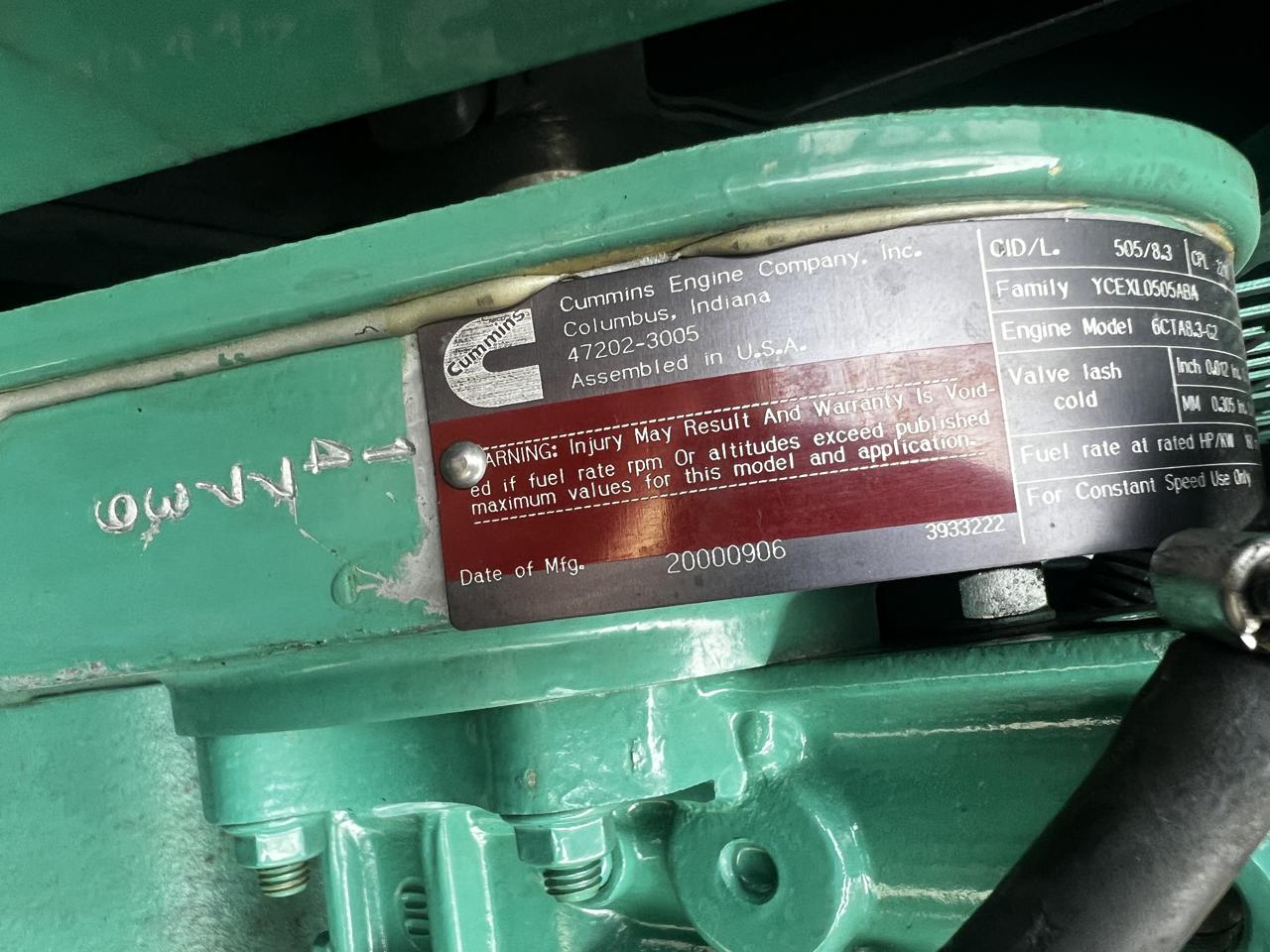 150 KW Cummins/Onan #DGFA-4487690, Diesel Generator Set, 120/240 Volt, 1800 RPM, 8.3 liter engine, circuit - Image 7