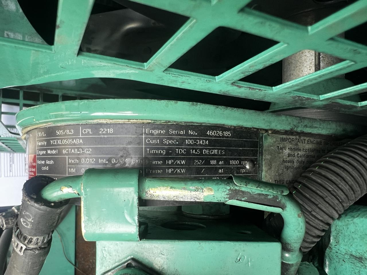 150 KW Cummins/Onan #DGFA-4487690, Diesel Generator Set, 120/240 Volt, 1800 RPM, 8.3 liter engine, circuit - Image 9