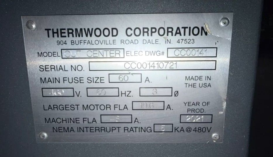 Thermwood #Cut-Ready-Cut-Center, CNC Router, 5' x 10' table, Ultra 6 CNC, vacuum pump, 2021 - Image 8
