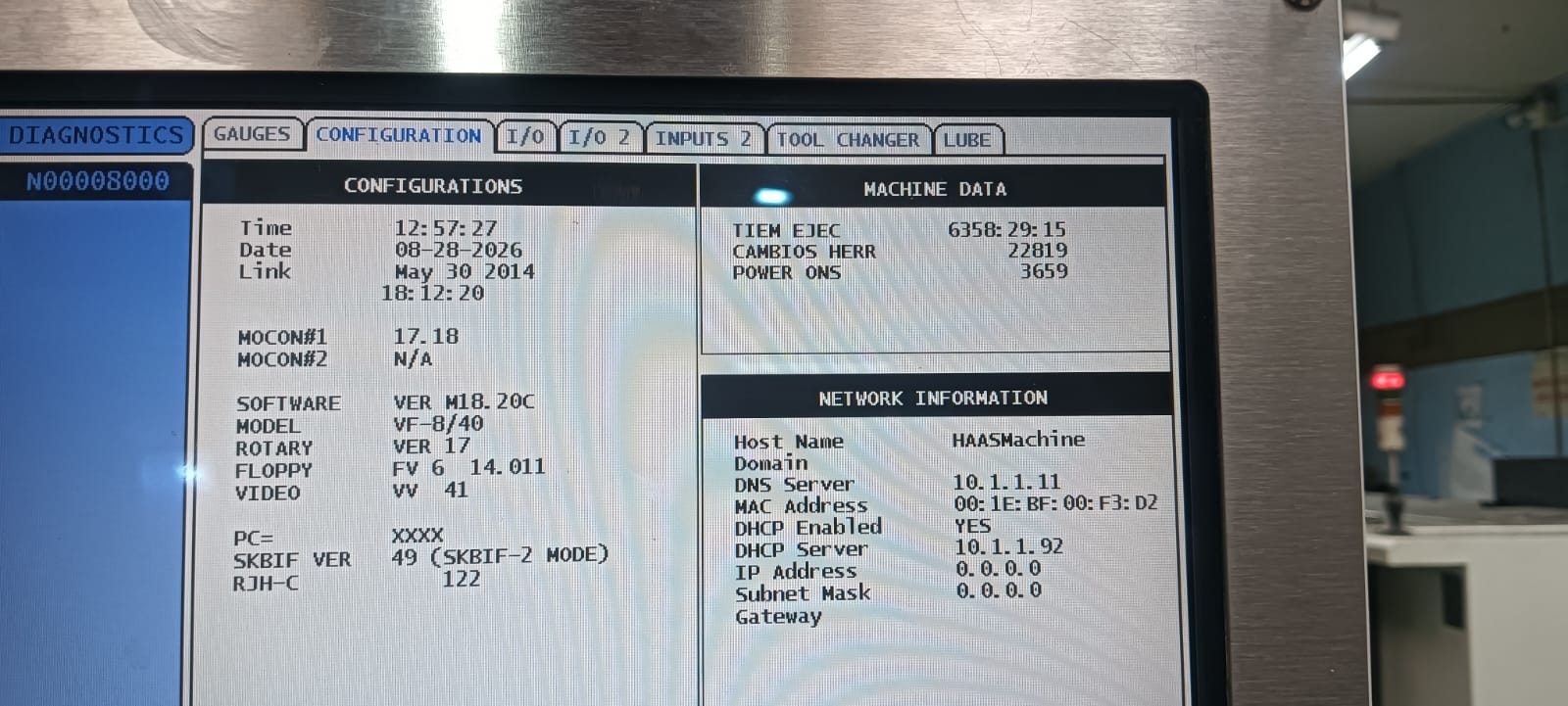 Haas #VF-8, CNC Vertical Machining Center, 2014 - Image 6