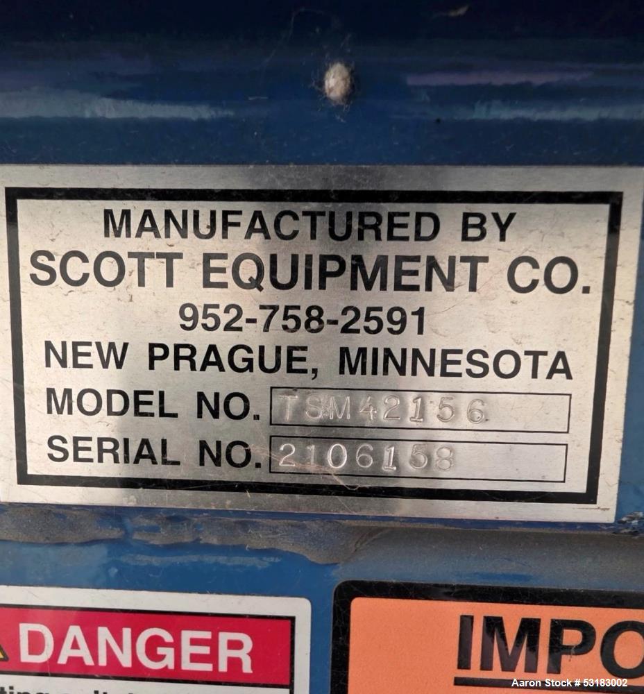Scott Equipment #TSM42156, Twin Shaft Continuous Mixer, 42" x 156" shafts, 5 TPH, Carbon Steel, 120 RPM, 20 - Image 5