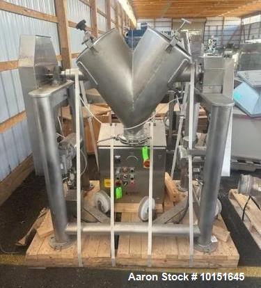 2 cu.ft. Patterson -Kelley, Twin Shell V-Blender, 316 Stainless Steel, 270 lbs./cu.ft., intensifier bar - Image 1