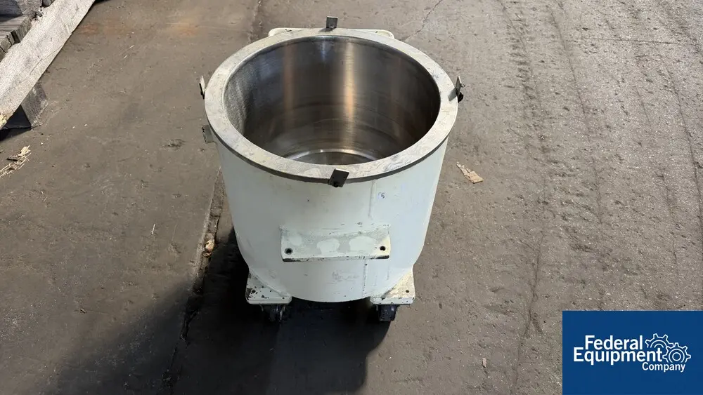 10 gallon Ross Mixing Can, Stainless Steel, jacketed, bottom discharge - Image 2
