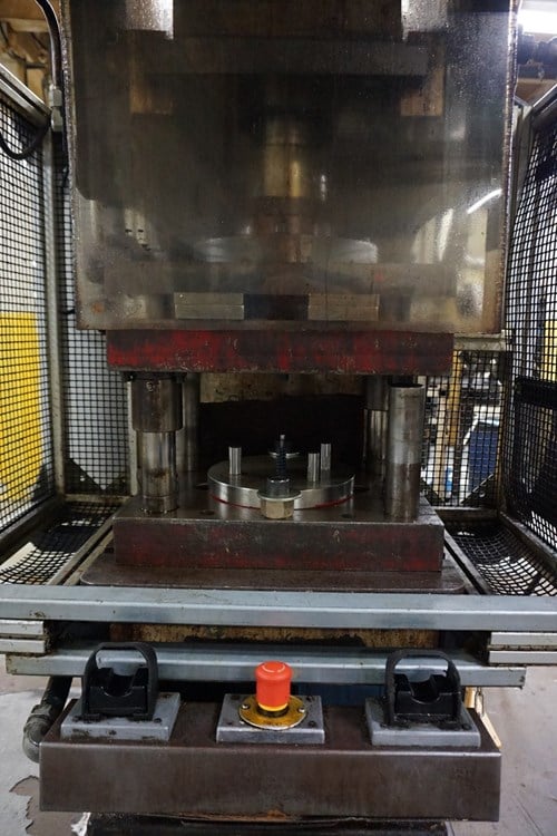 20 Ton, RA Machines, hydraulic C-frame press, 18" x 16" bed, 16" throat, VIT controls new 2011, palm - Image 2